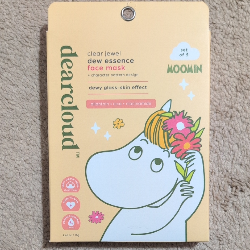 Dearcloud Moomin Face Mask Set